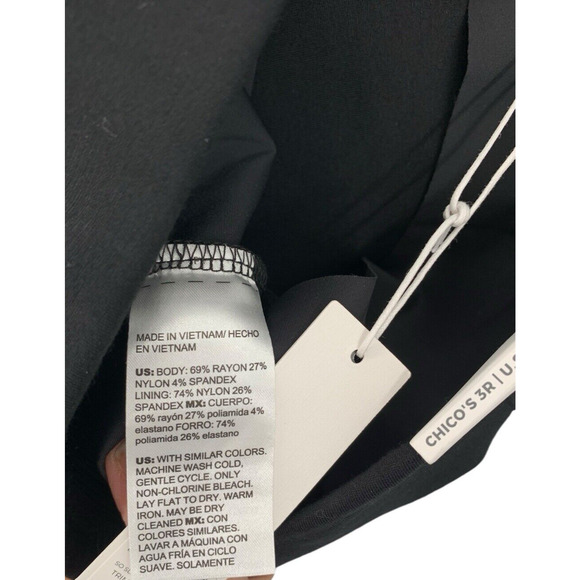 Chicos So Slimming Juliet Ponte Trim Detail Ankle Pants Size 16 NEW with tags - Picture 8 of 14